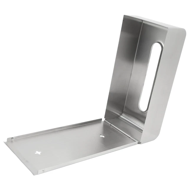 Stainless Steel Tissue Box Holder Wall Mounted Rectangular Tissue Holder Easy