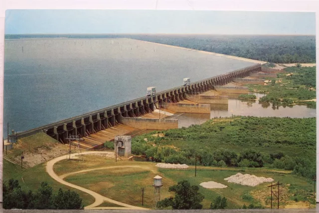 South Carolina SC Santee Dam Spillway Postcard Old Vintage Card View Standard PC