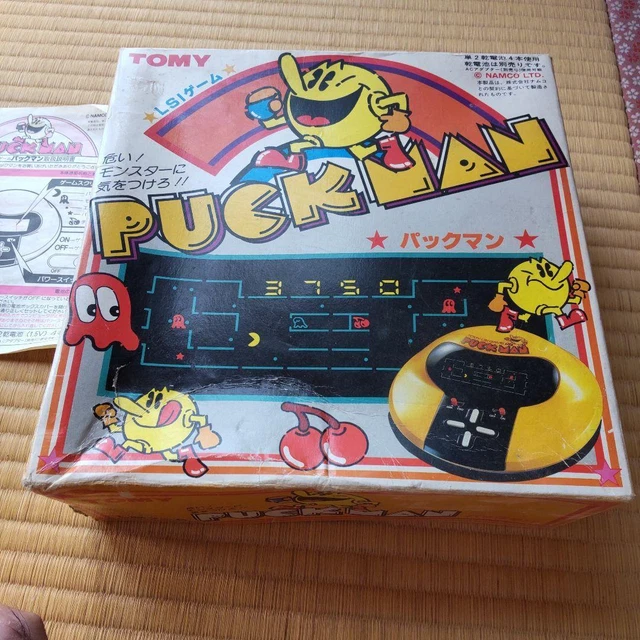 PACMAN TOMY GAME Watch Puck man Pac Man Handheld LCD LSI Vintage