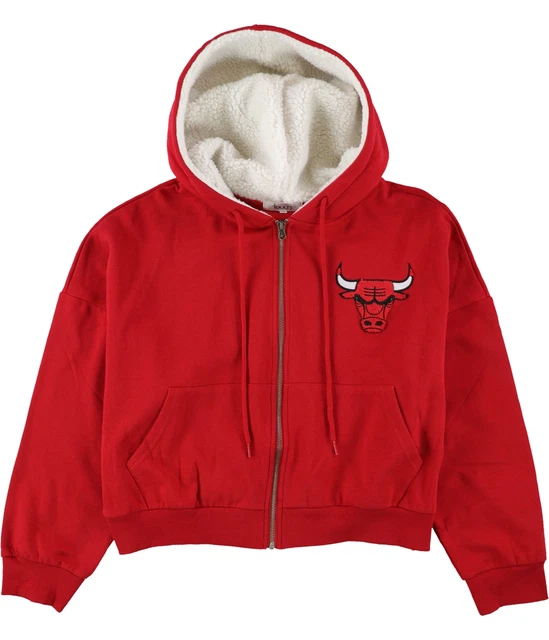 Touch da Donna Chicago Bulls Felpa con Cappuccio Felpa, Rosso, Medio