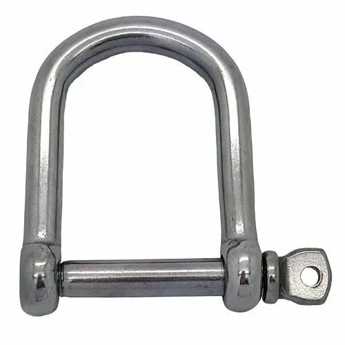 Stainless Steel Wide Jaw D Shackles 5mm 6mm 8mm 10mm | UK STOCK