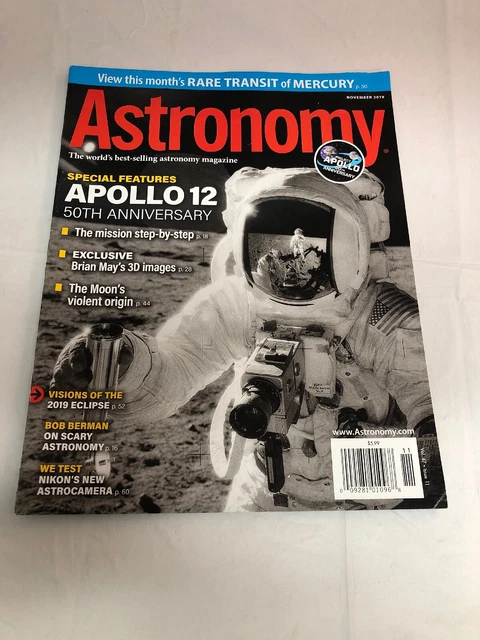 ASTRONOMY MAGAZINE BACK Issue 50th Anniversary Apollo 12 NASA November ...