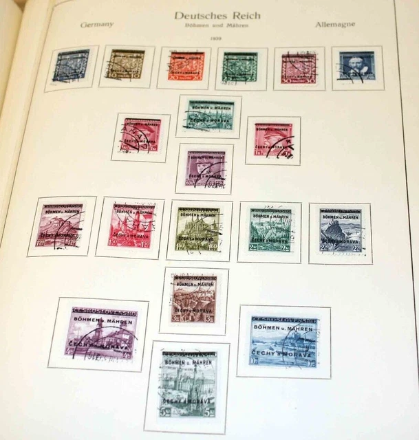 OT Deutsche Besetzung 2. Weltkrieg: Nette Sammlung im Vordruckalbum