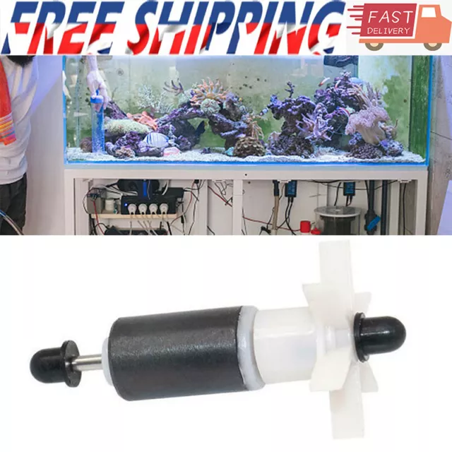 Impeller Rotor Water Pump Fish Tank For Silent Rubber Tip Steel Shaft Fix E02 UK