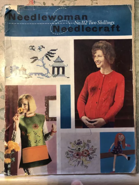 Needlewoman & NeedleCraft No.112  (1967/8) Vintage Needlework Magazine Knitting