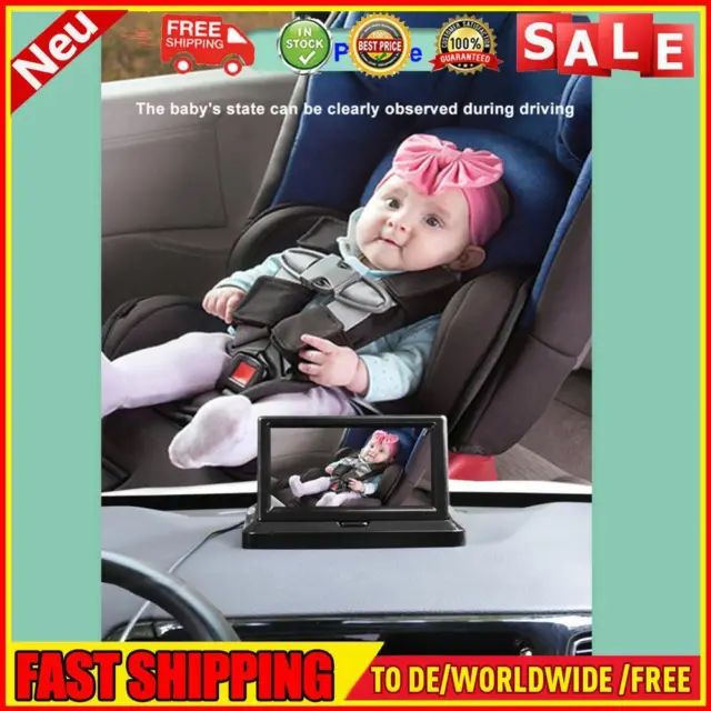 Baby monitor auto 5 pollici fotocamera di backup pieghevole display LCD 8 LED IP68 impermeabile
