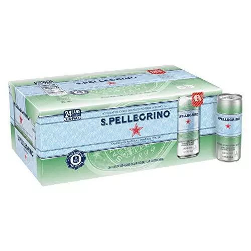 S.Pellegrino Sparkling Natural Mineral Water, Unflavored, 11.15 Fl. Oz (Pack ...