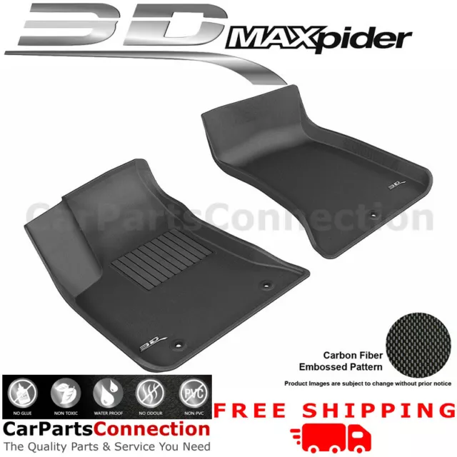 Floor Mats L1DG01411509 For Charger RWD/Chrysler 300 RWD 11-21 KAGU Blk Maxpider