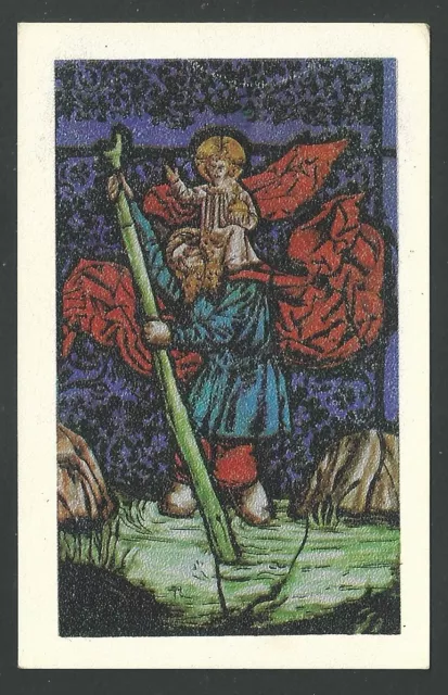 Estampa de San Cristobal andachtsbild santino holy card santini
