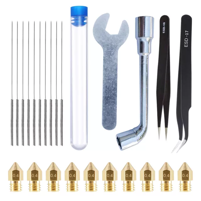 3D Printer Extruder Nozzle Cleaning Tool Kit Durable For CR-10/Ender 2/Ender 3