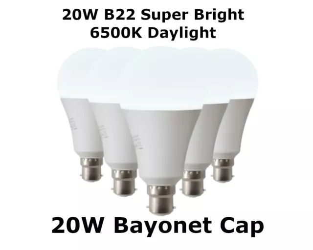20W LED A80 Bulb B22 Standard Bayonet Fitting, 150w Equivalent Ceiling Lighting