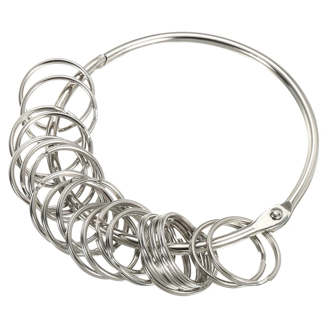Portátil Llave Llavero Soporte Llavero Almacenamiento Gestión con 20 Anillos
