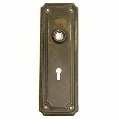 Antique Victorian Style Concave Corner Backplate Door Plate Hardware Single