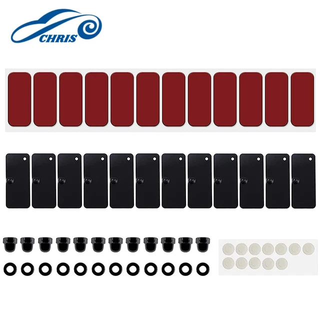 REAR WINDOW LOUVERS Scoop Louvers Installation Hardware Kit for Ford