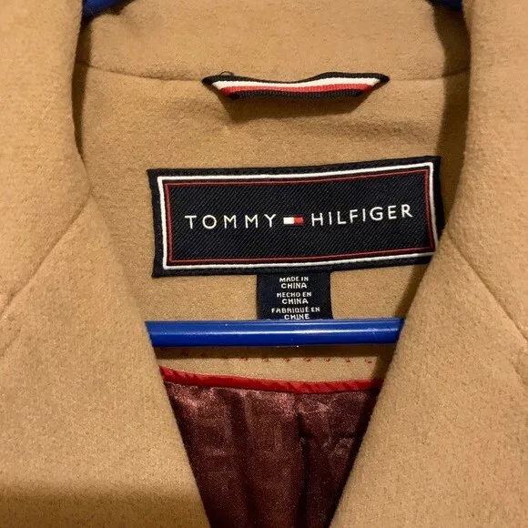 Tommy Hilfiger Womens Beige Trench Coat Size Medium