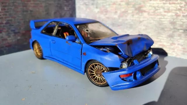 1/18 Subaru Impreza 22B Junkyard Model