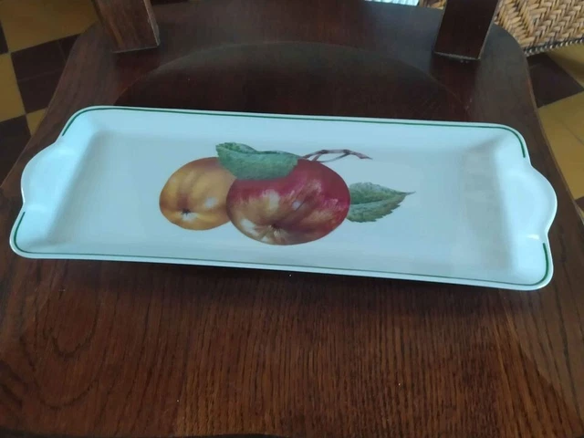Ancien plat à cake ou gâteaux en porcelaine CNP France