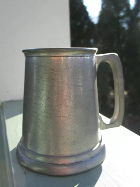 Small English Pewter Tankard Made in Sheffield England Rustic Vintage Mug Stein