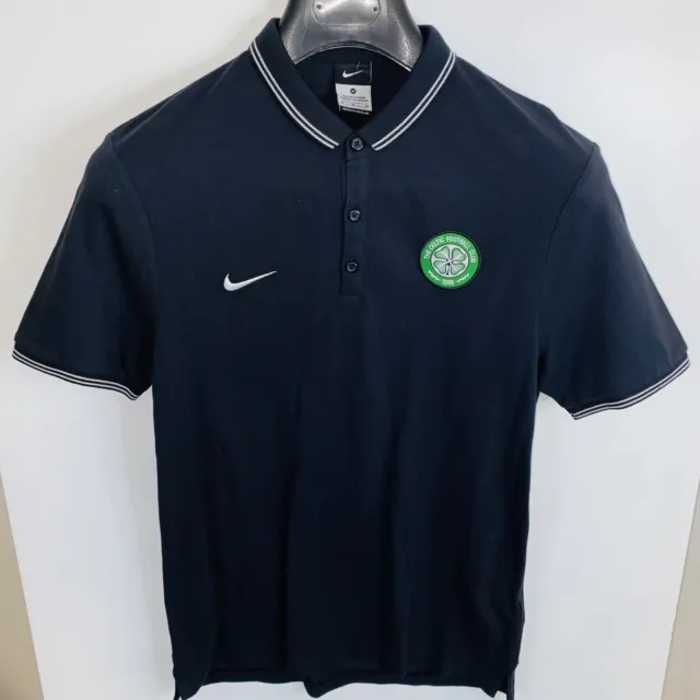 Celtic FC Nike Mens Polo Shirt Size Medium Grey Reg Fit Exc Cond