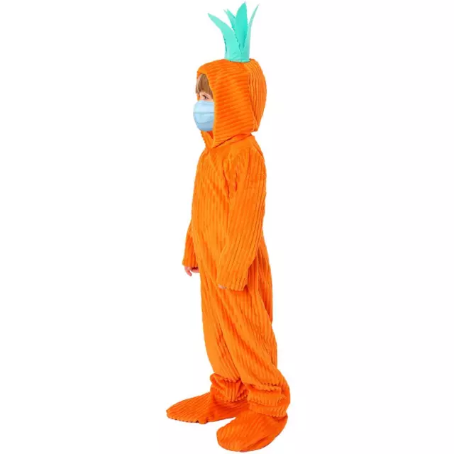 Costume de carotte pour enfants, Costume de Cosplay alimentaire avec chapeau,