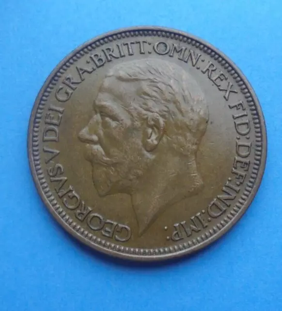 1927 George V, Halfpenny, as shown.