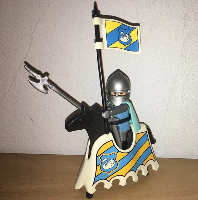 Figurine Playmobil Chevalier Du Cygne Noir - Référence 4869, OCCASION