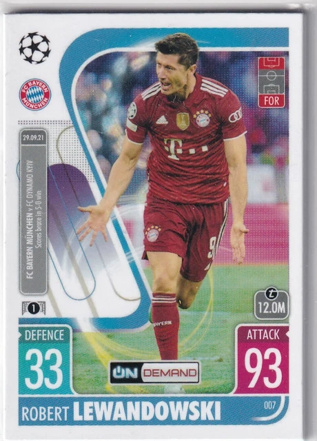 Topps Match Attax 2021 2022 21/22 Kreis Der Besten R Lewandowski Tormaschine #15
