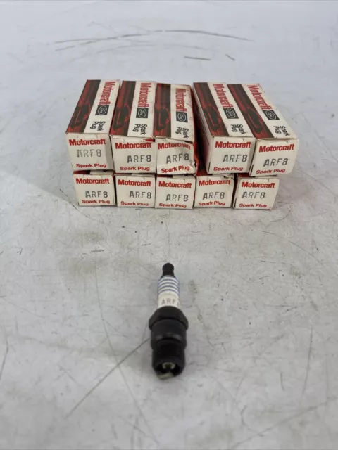 NEW OEM LOT OF 10 Ford MOTORCRAFT ARF8 Spark Plugs