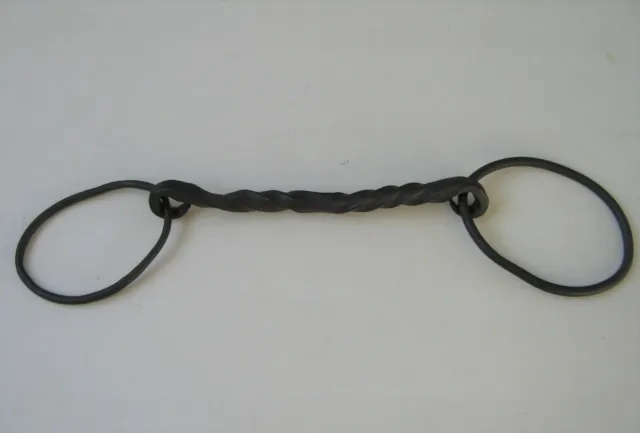 Nice Old Antique Vintage Hand Forged Wrought Iron Metal Horse Bar Bit Tack Farm