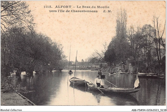 ABBP5-94-0387 - ALFORT - le bras du moulin - vers l'ile de CHARENTONNEAU