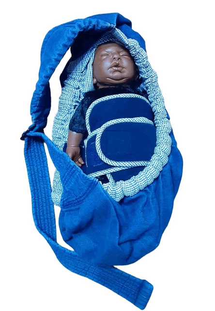 Vintage Infantino blue Jean baby sling carrier for newborn babies!