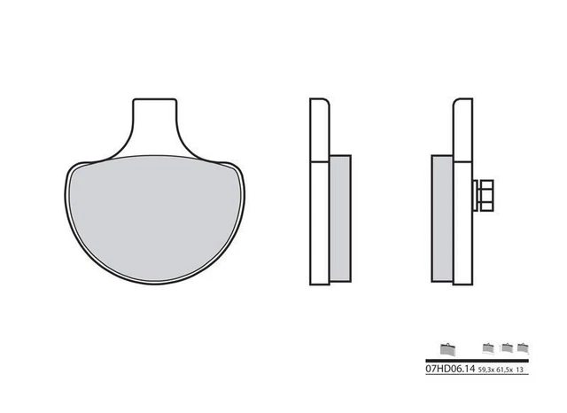 Plaquettes De Frein Avant Brembo SA Pour Harley-Davidson FLSB Sport Glide 2018-2019