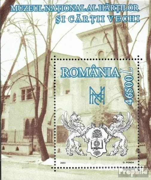 Rumania Bloque 329 (completa edición) nuevo con goma original 2003 Museo Naciona