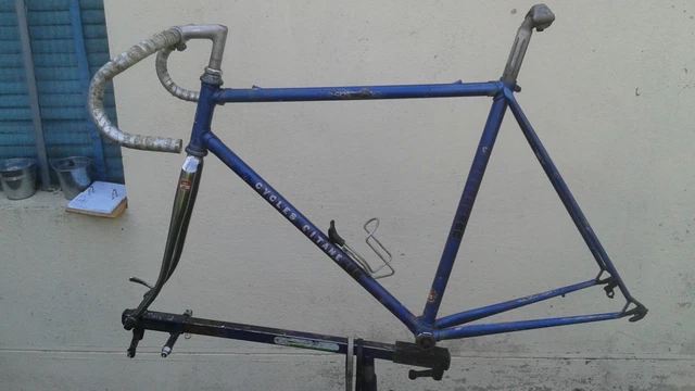 Cadre Vélo Course Artisanal Ancien – Acier – 53cm – Années 1940/50 – Tubes Vitus
