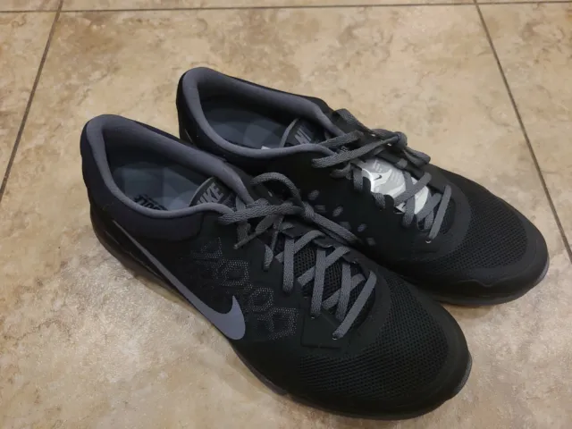 NIKE FLEX 2015 Run Shoes Black/Cool Grey-Dark Grey Men's 12 New with box $49.99 - PicClick