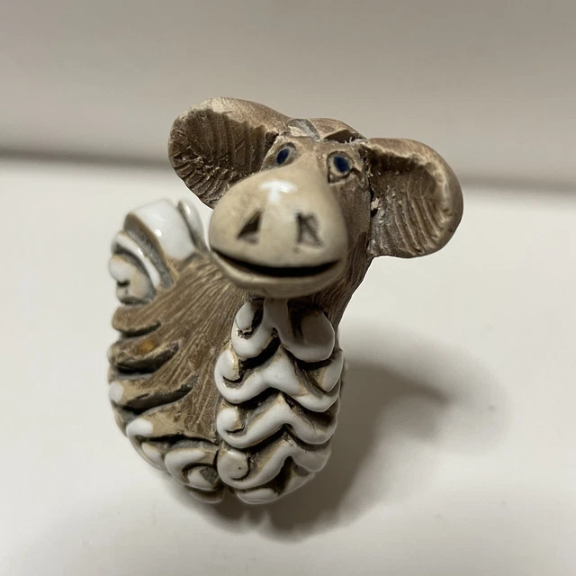 Artesania Rinconada Uruguay Clay Art Sculpture Pottery Alpaca / Llama Figurine