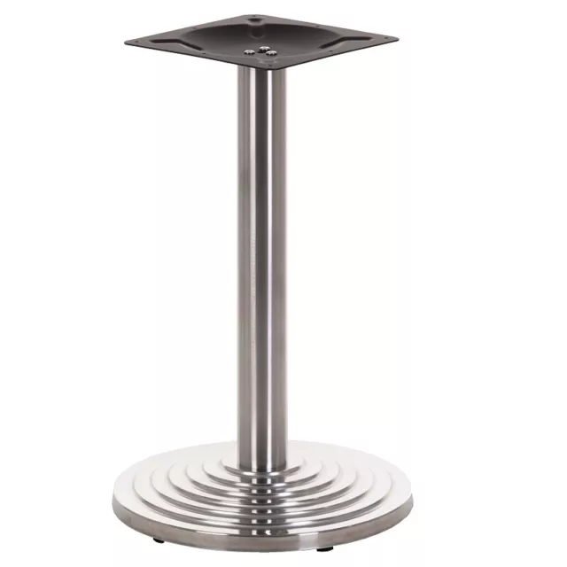 Pied de table en acier inoxydable brossé 2013, pour hôtel, restaurant, 45x71,5cm