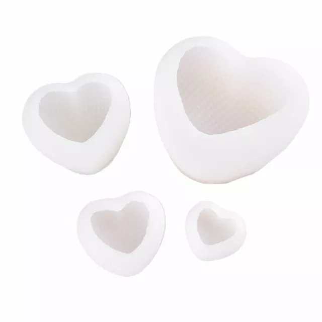 Molde de resina de amor tejido hágalo usted mismo espuma de amor molde de silicona en forma de corazón molde de velas y