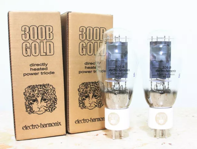 (Sweet Edition Ⅱ) Factory Match Pair Electro Harmonix 300B tube Gold Grid