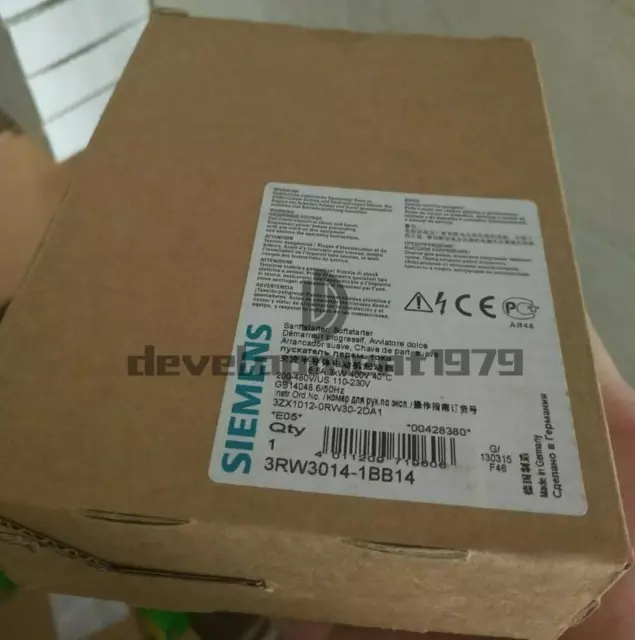 One New Siemens Motor Starter 3RW3014-1BB14 3RW3 014-1BB14