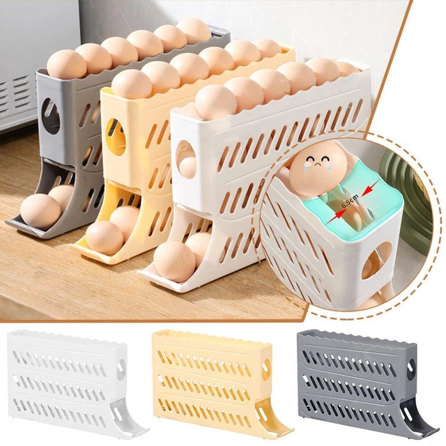 FRIGORIFERO 2 LIVELLI Dispenser Uova Salvaspazio Armadio Vassoio Uova - Foto 7