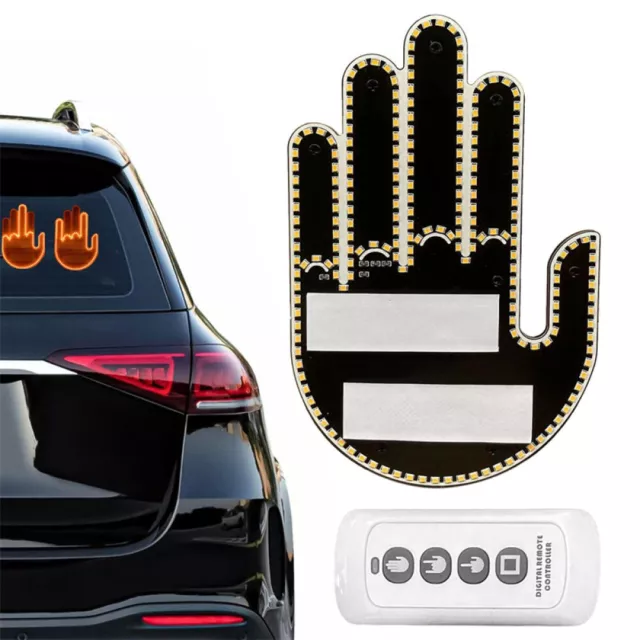 CAR ACCESSORIES FOR Men, Fun Car Finger-Light with Remote, Give the Love &  Bird~ $52.40 - PicClick AU