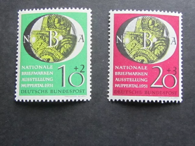 BRD MiNr. 141/142 postfrisch ** Deutschland Nationale Briefmarkenausstellung