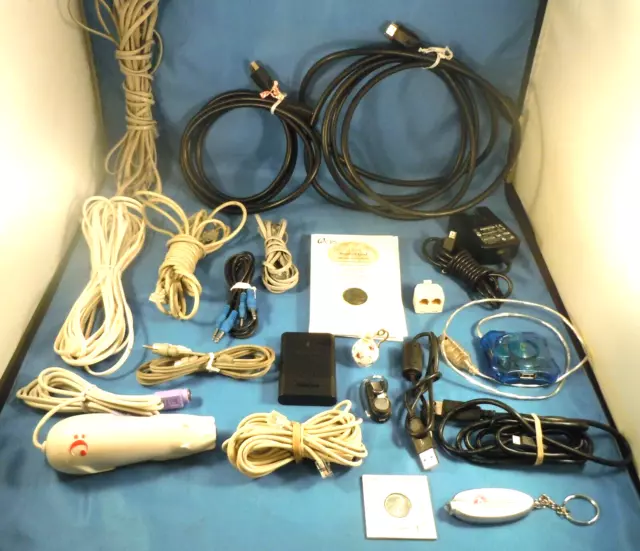 JUNK DRAWER! - USB hub, phone cables, charger, power supply, 1943P penny  + MORE