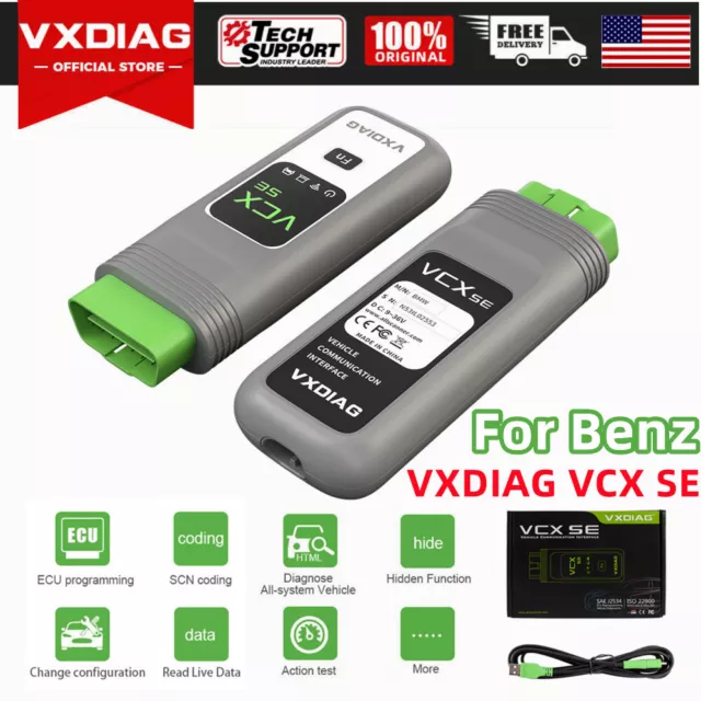 VXDIAG VCX SE for Mercedes Benz DoIP OBD2 Diagnosis Scanner Coding & Programming