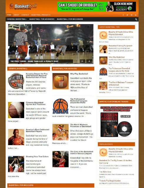 Pallacanestro Giocatore Punte Webite Con Affiliates & Nuovo Dominio
