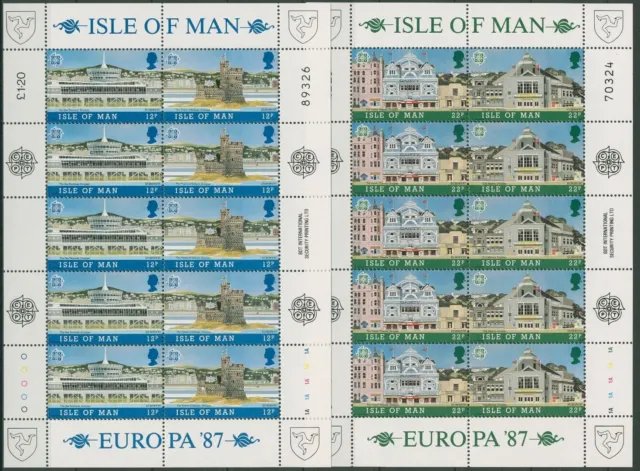 Isle of Man 1987 Europa CEPT Architektur Kleinb. 335/38 K postfrisch (C90664)