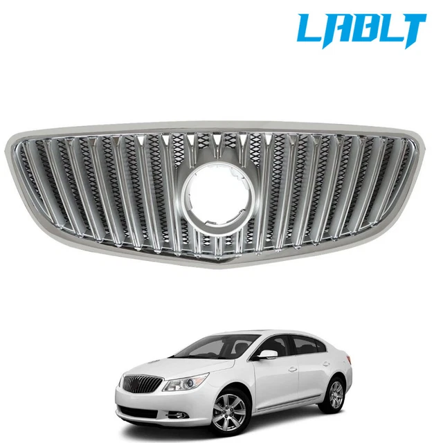 LABLT Front Bumper Upper Grille Chrome Grill Trim For 2010-2013 Buick Lacrosse