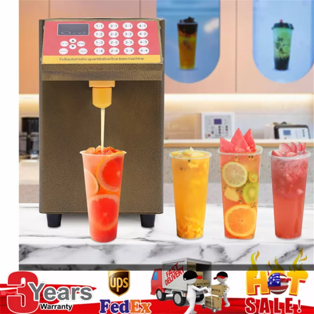 110V 8000CC Fructose Quantitative Machine Sugar Syrup Dispenser Fill Bubble Tea