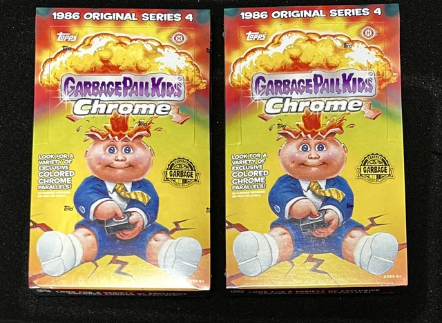 2 BOXES - Topps Garbage Pail Kids Chrome1986 Series 4 Hobby Box 24 Packs